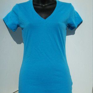 NIKE Slim Fit Dri-FIT Cotton V-Neck T-Shirt Short Sleeve XS